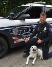 Officer Joseph Pepper and Therapy K9 "Charlie"