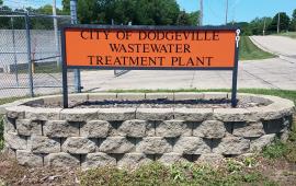 Dodgeville Wastewater Sign