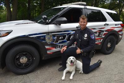 Officer Joseph Pepper and Therapy K9 "Charlie"
