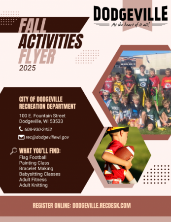 Fall 2025 Activity Flyer