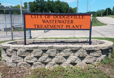 Dodgeville Wastewater Sign